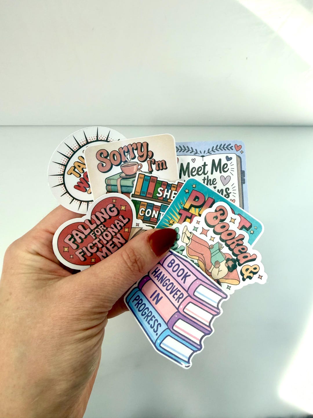 Book Lover Sticker Pack 8 Reading Quote Stickers Funny Bookish Stickers ...