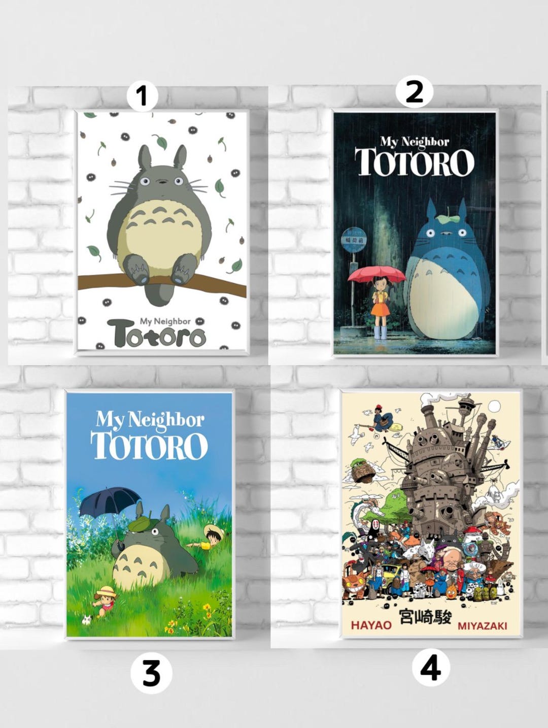 Studio Ghibli Poster Print | Hayao Miyazaki Fan Art - Etsy