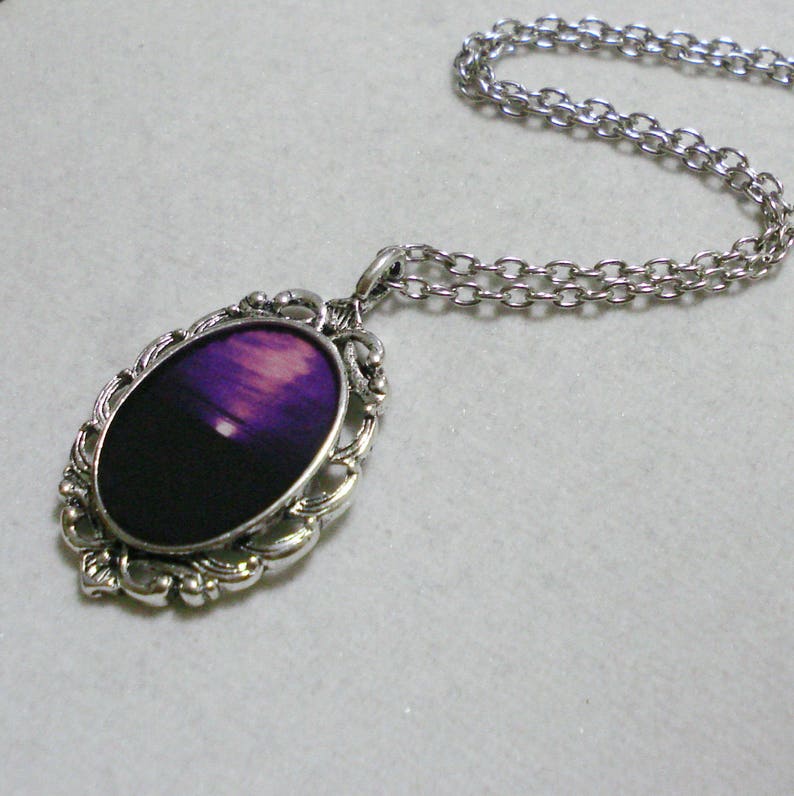 Purple Horizon Necklace Pendant Jewelry