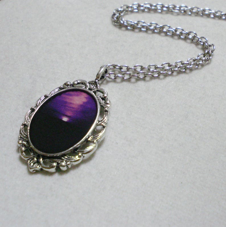Purple Horizon Necklace Pendant Jewelry