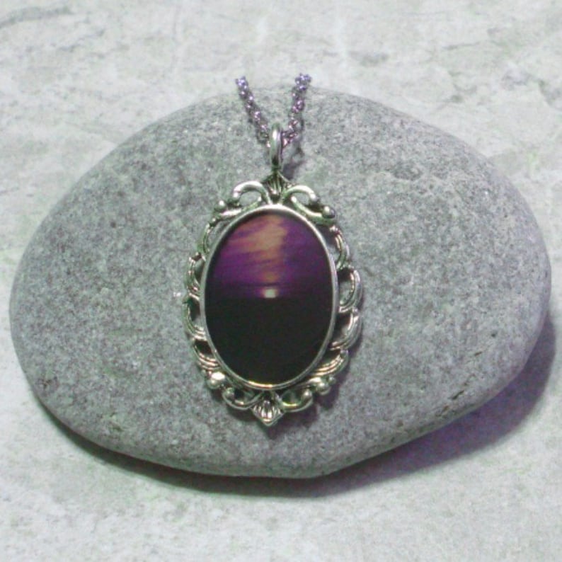 Purple Horizon Necklace Pendant Jewelry