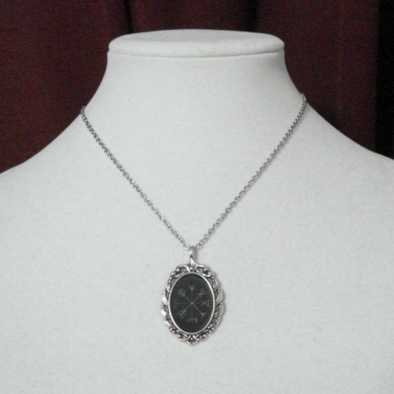 Vegvisir Necklace Viking Icelandic Norse Antique Silver