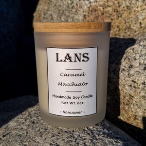 Caramel Macchiato Candle | Coffee Scented Soy Candle | Handmade Soy Candle