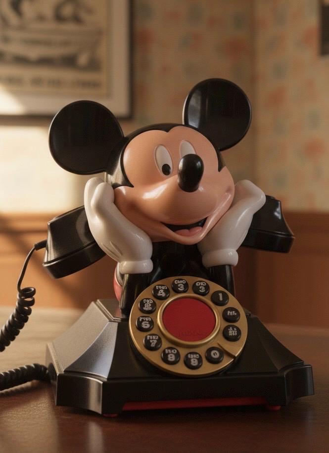 Mickey telephone - Etsy 日本