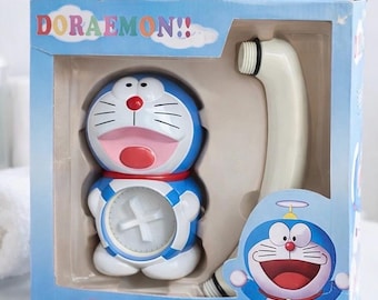 Cabezal de ducha vintage con figura de Doraemon (nuevo en caja)