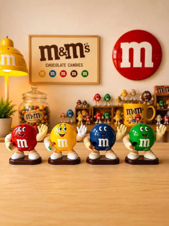 Vintage 1990s M&m's Candy Dispenser Set of 4 - Etsy UK
