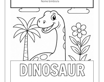 Dinosaur Coloring Book for Kids | 10 Fun Printable Pages with Cute Dinosaurs to Color. Dinosaur Coloring Book for Kids – 10 Pages