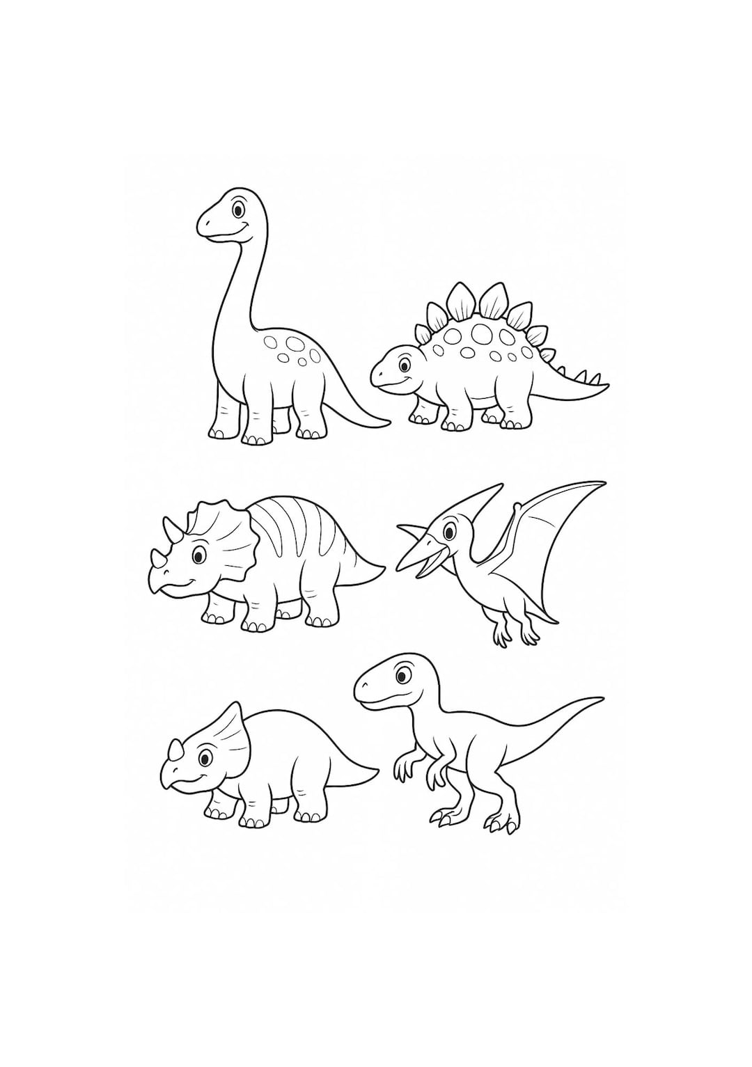 子供向け恐竜ぬりえ | 63 枚の印刷可能な PDF ページとぬりえシート