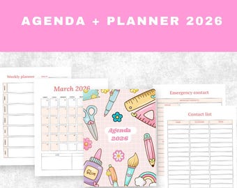 2026 Planner PLR, 100 page Printable PDF, Private Label Rights, Rebrand, Edit & Resell, Done for you Printable PDF, Digital Product