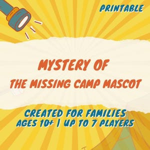 Printable Kids Escape Room Game: Camp Talent Show Mystery (PDF Game)