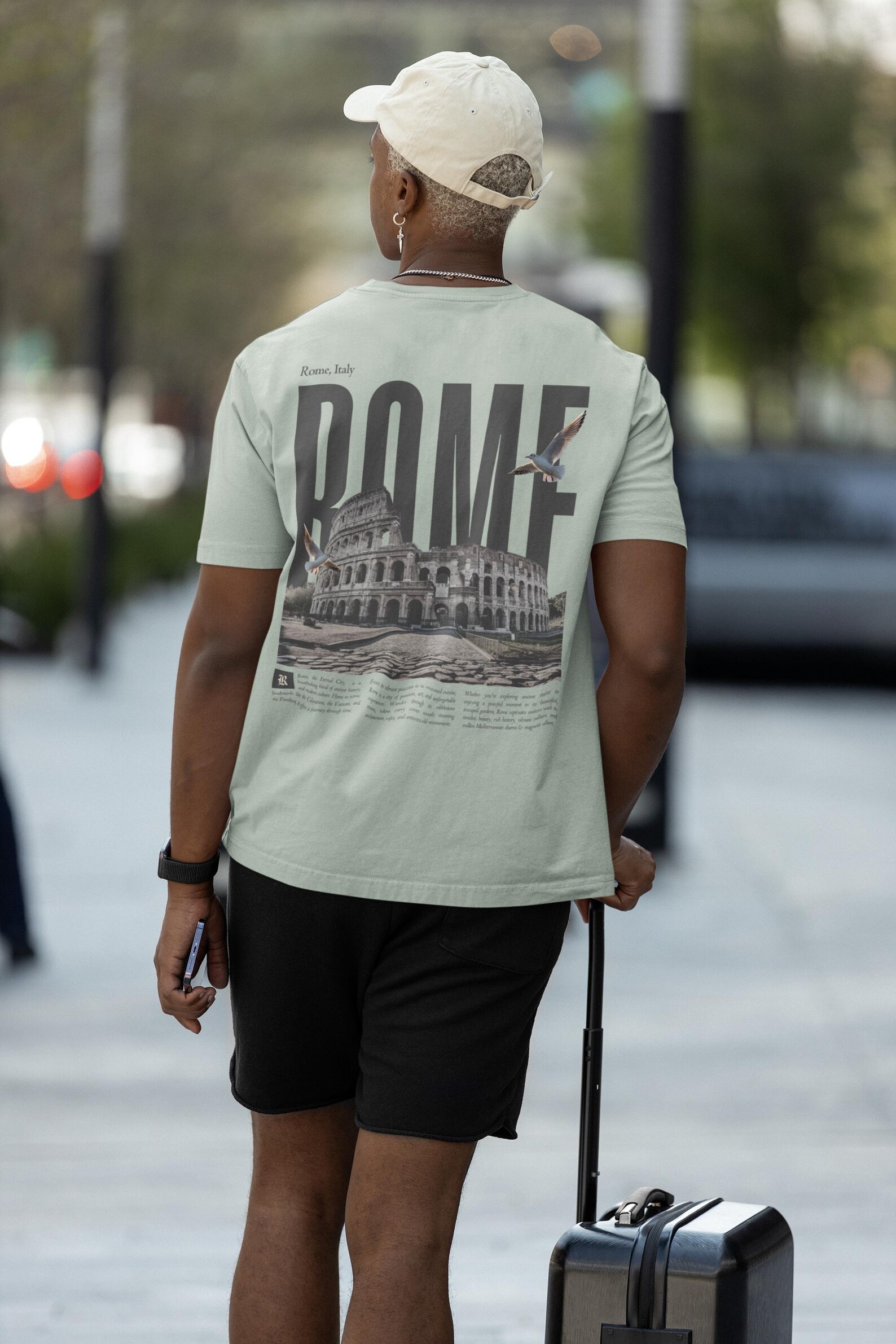 Rome Italy Colosseum Comfort Colors Tshirt, Travel Gray Graphic Shirt ...