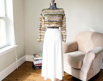 Fairy Garden Sweater” – Handcrafted Crochet Top