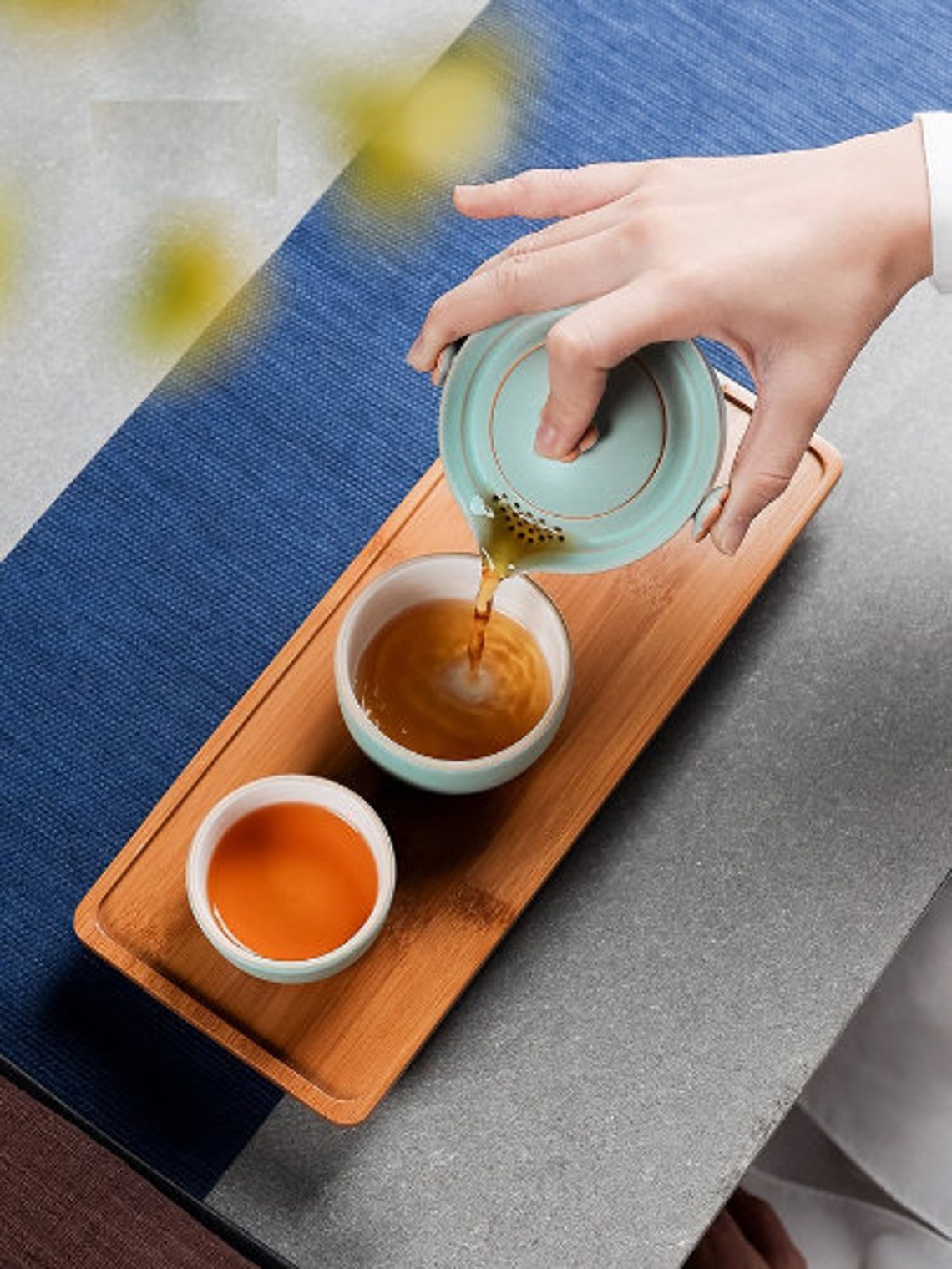 TRAVEL TEA SET Quick Cup One Pot Two Cups 1 Jar Portable Etsy