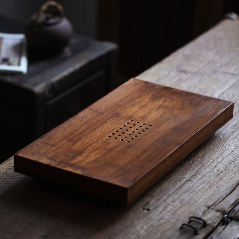 BAMBOO Tea Tray Heavy Natural Bamboo Tea Table Gong Fu Etsy