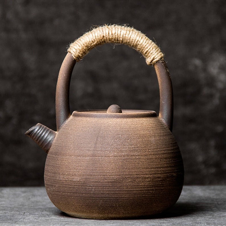 THETASTESTYLE Big Capacity Ceramic Teapot Tea Gift Retro Etsy