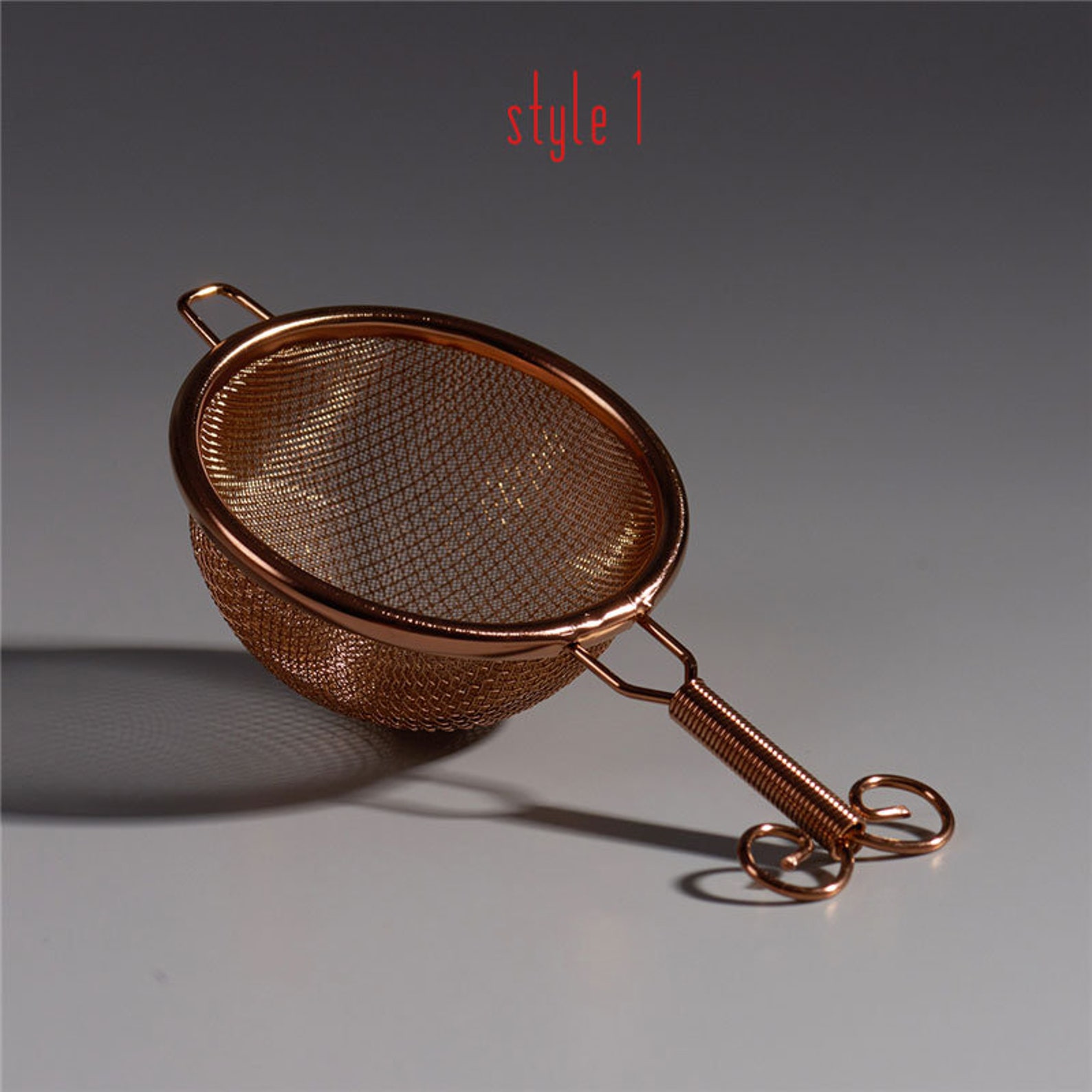 COPPER TEA STRAINER Double Layer Filter Tea Copperware Etsy