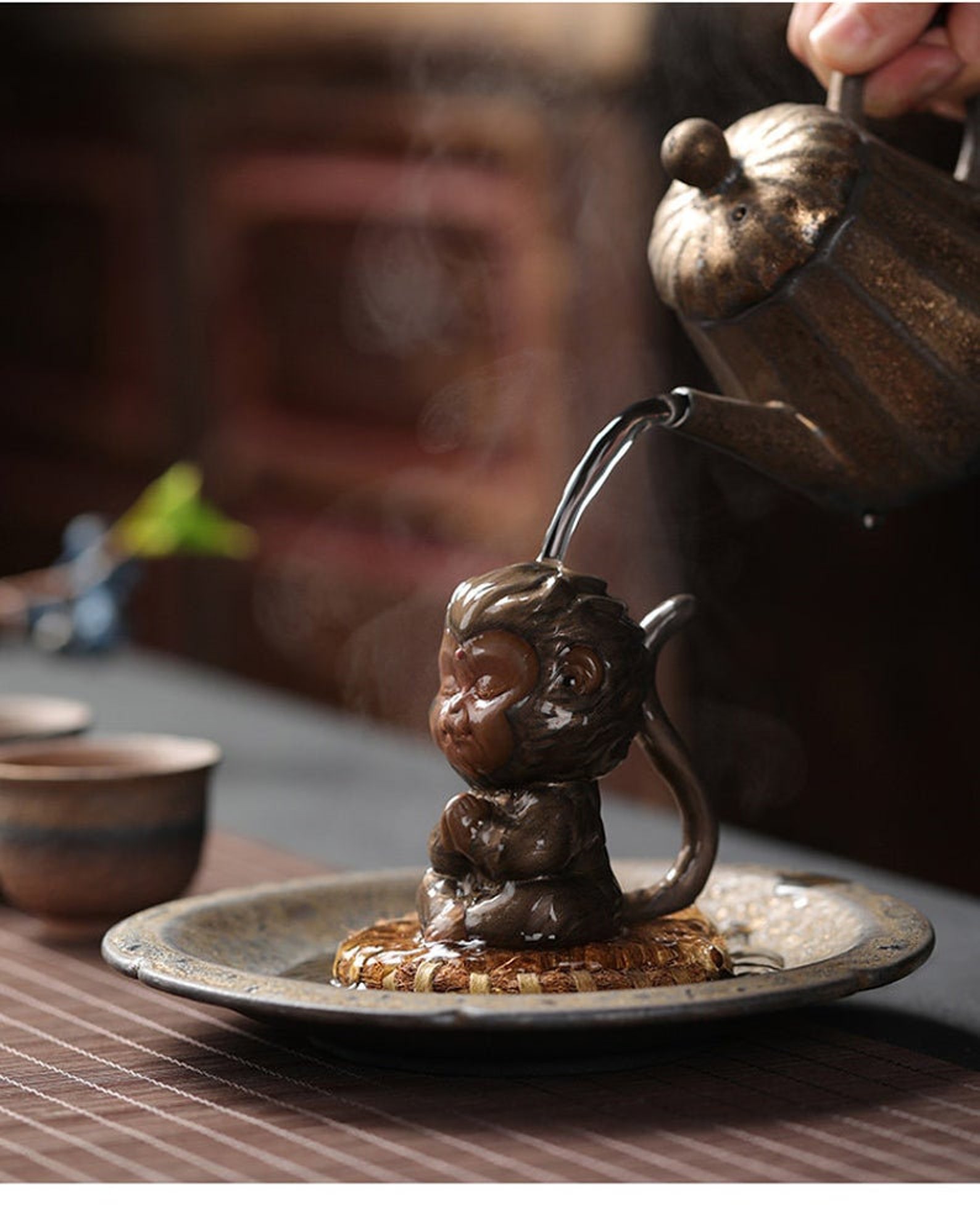 MONKEY TEA PETS Chinese Zodiac Sign Meditating Monkey Etsy