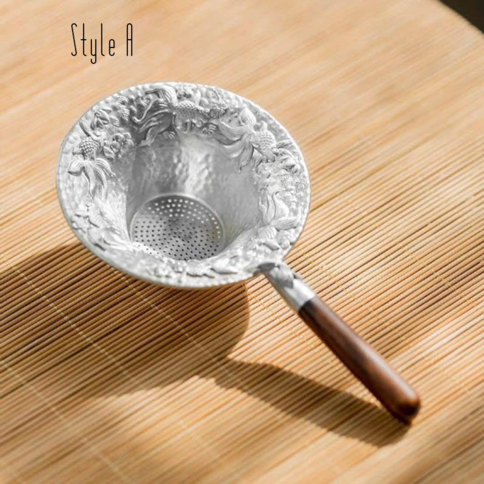 TIN TEA STRAINERS Handmade Strainers Chinese Tea Filter Etsy