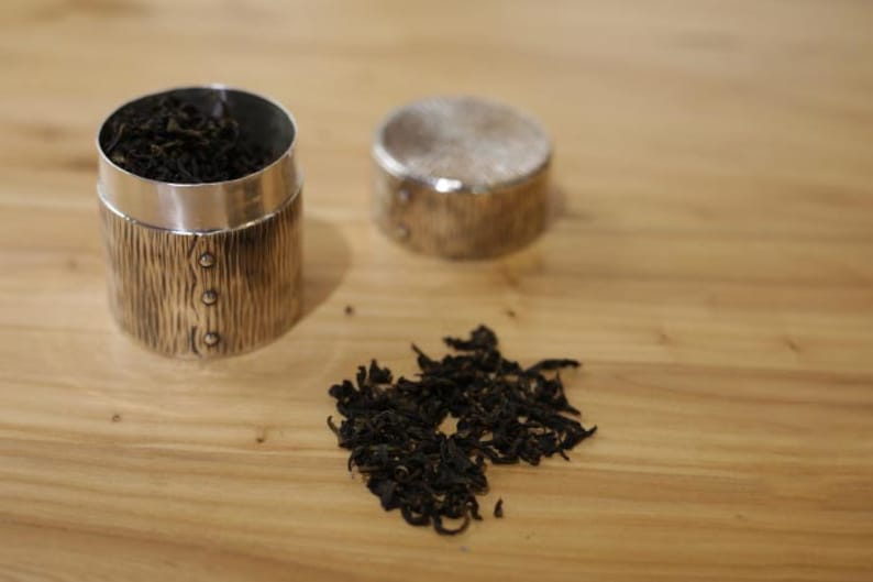Handmade Tea Can 999 Silver Japanese Style Herbal Tea - Etsy