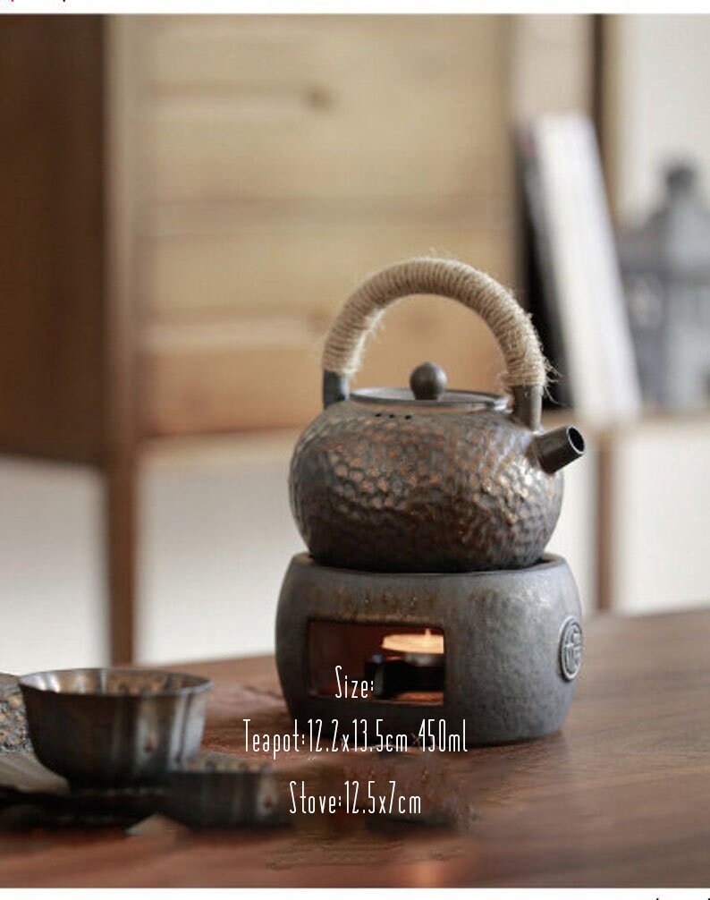 CERAMIC TEA POT Handmade Tea Pot Stove Set 450ml Tea Pot Etsy