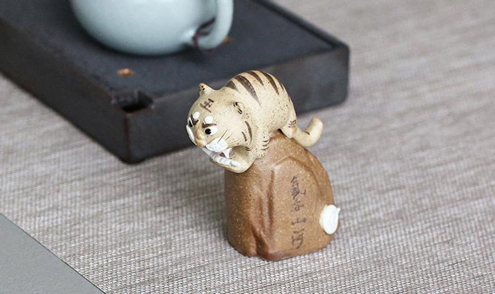 CERAMIC TEA PETS / Tiger Tea Pet / Handmade Tea Pet / Tiger Etsy