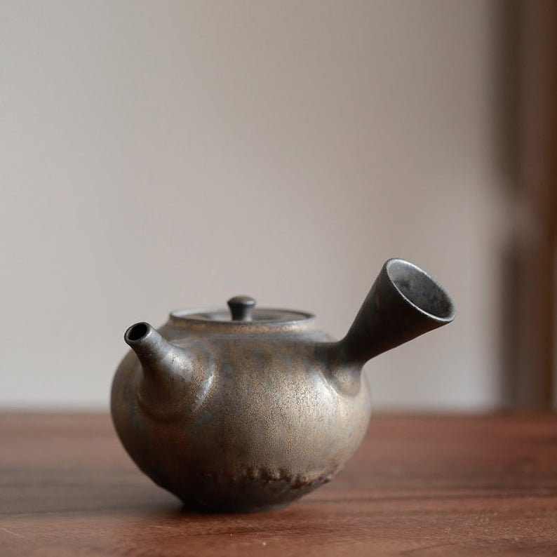 KYUSU TEA POT Ceramic Kyusu Vintage Style Teapot Women Etsy
