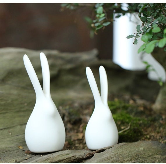 RABBIT TEA PET Ceramic Animal Figurine Ceramic Tea Pets Etsy