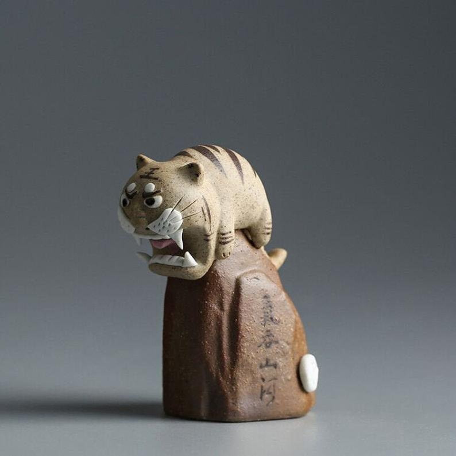 CERAMIC TEA PETS / Tiger Tea Pet / Handmade Tea Pet / Tiger Etsy