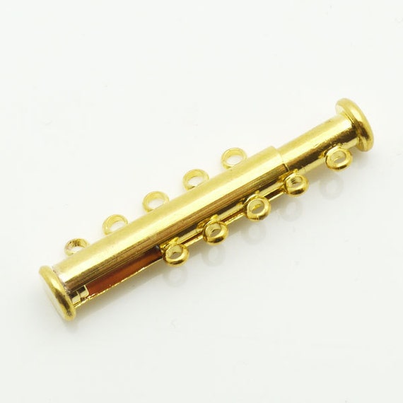 30mm Clasp Slide Lock 5 String Gold Tone 10 Beads Wholesale Etsy