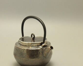 Handmade Teapot Pure 999 Silver 850ml 490gr | Japanese Style | Herbal Water Pot Kettle | Colloidal Silver Healing |  THETASTESTYLE S001