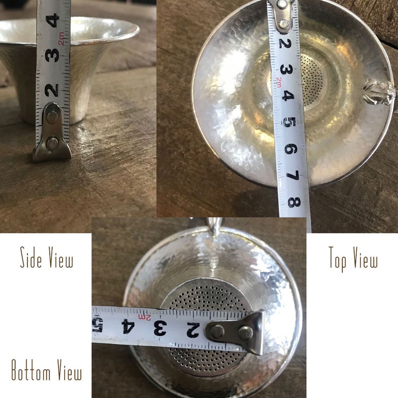 Handmade Tea Sieve Pure 999 Silver Japanese Style Tea - Etsy