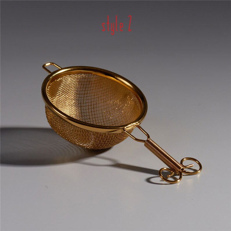 COPPER TEA STRAINER Double Layer Filter Tea Copperware Etsy