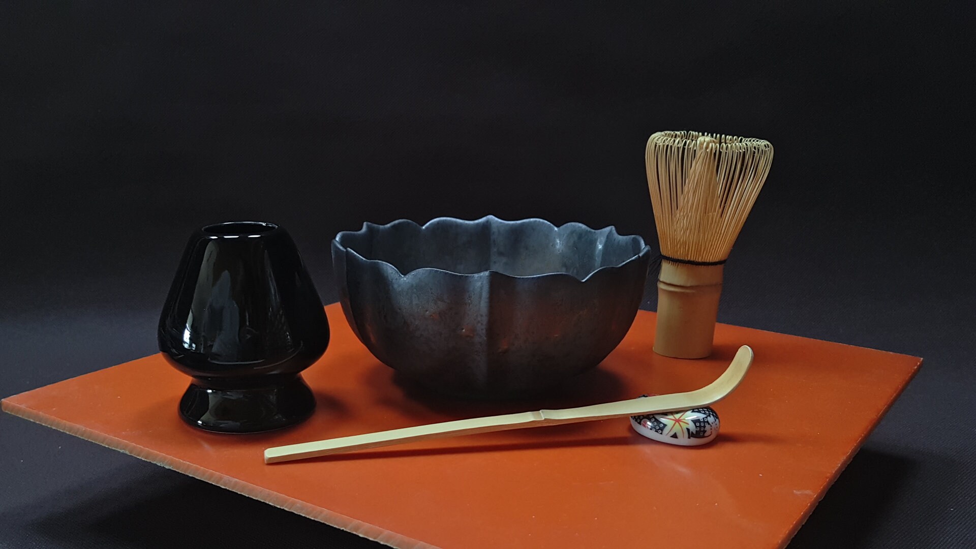 MATCHA TEA BOWL Ceramic Matcha Set 5 Tools Kung Fu Tea Etsy