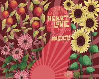 Seasons of the Heart, Fall ART PRINT - Family art print