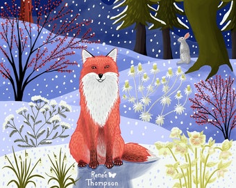 Winter Fox WALL ART