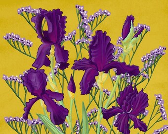 Iris Flower WALL ART