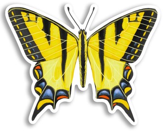 Western Tiger Swallowtail VINYL WATERPROOF STICKER
