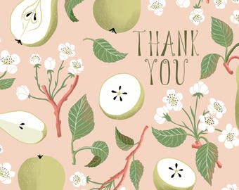 Pear Thank You GREETING CARD