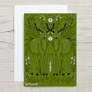 Winter Deer GREETING CARD