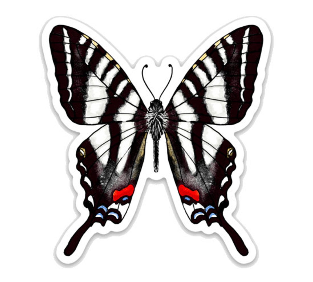Butterfly VINYL WATERPROOF STICKER - Etsy