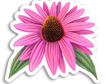 Coneflower VINYL WATERPROOF STICKER