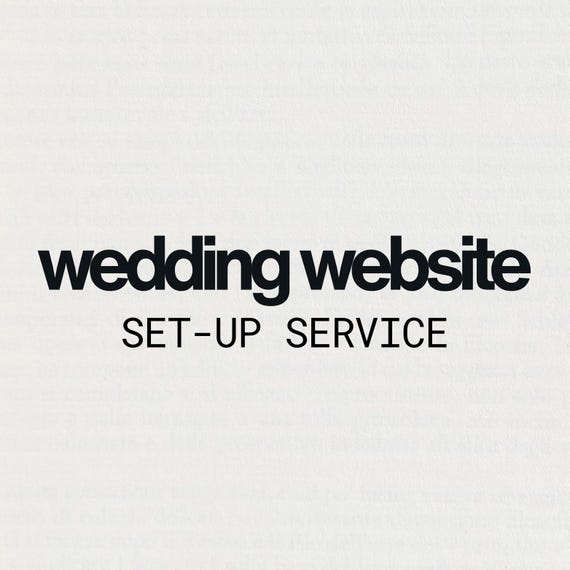 Canva Wedding Website Setup Service - Information Input