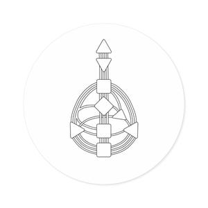 Human Design Bodygraph Sticker | Blueprint | Black on White, Indoor Outdoor, Perfect gift