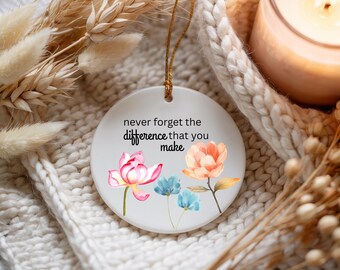 Personalisierte Wertschätzung Ornament: Danke Geschenk für Lehrer, Krankenschwester, Freund