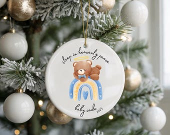 Baby Memorial Ornament: Personalized Infant Loss Keepsake