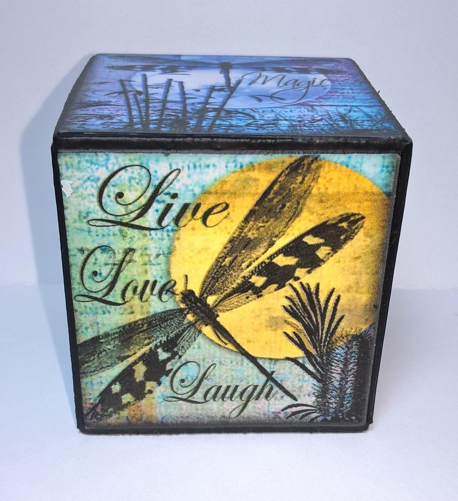 Wood Blocks - Picture Blocks - Decorative Wood - Desk Sitters - Country ...