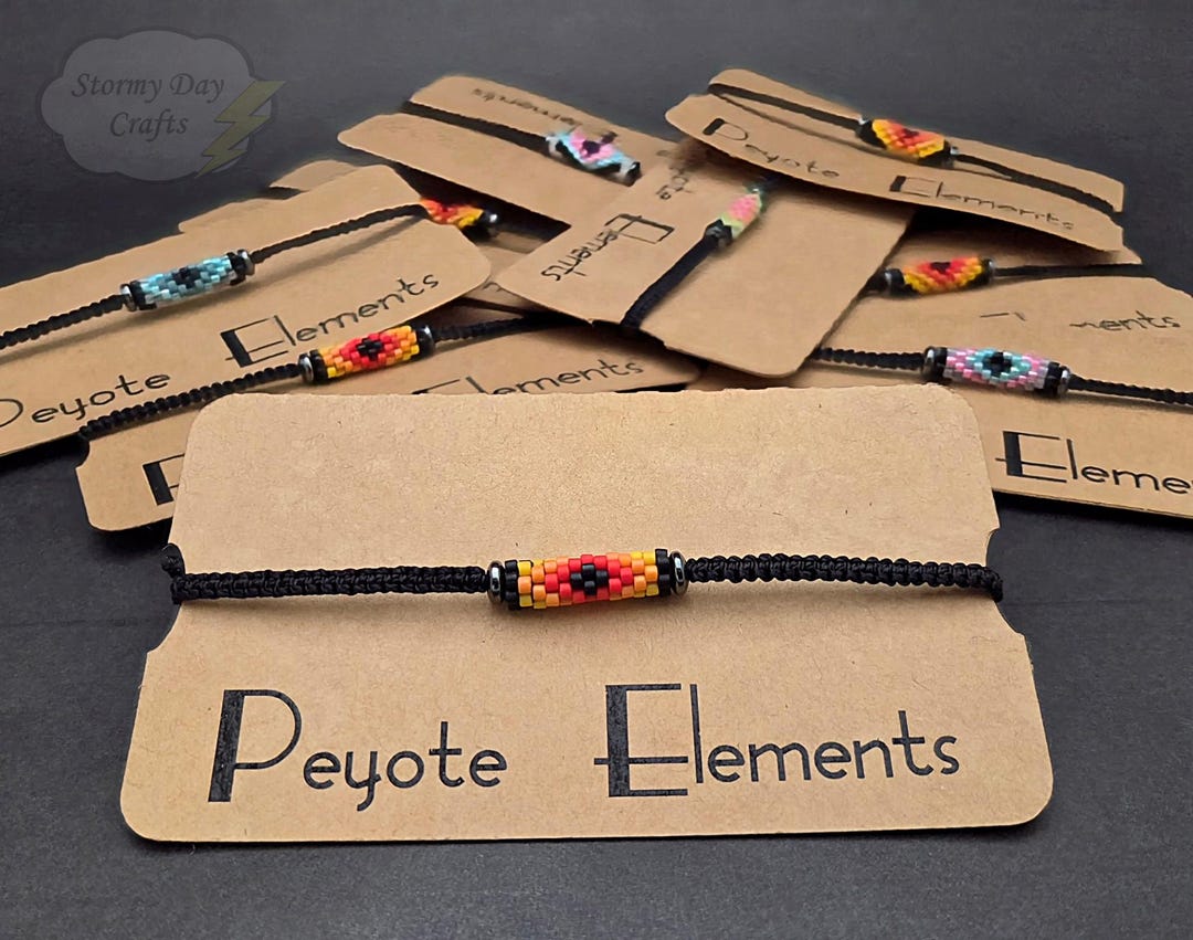 Peyote Tube Bead Friendship Bracelet Several Color Options - Etsy