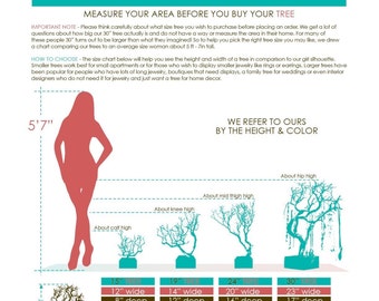 Jewelry Tree Size Chart