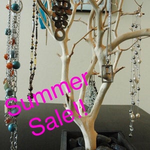 24 Natural Jewelry Tree / Jewelry Organizer image 1