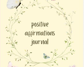 Positive Affirmations Journal | Calm the Chaos Notebook | Mindfulness and Gratitude Journal | Mental Health & Self-Love Gift